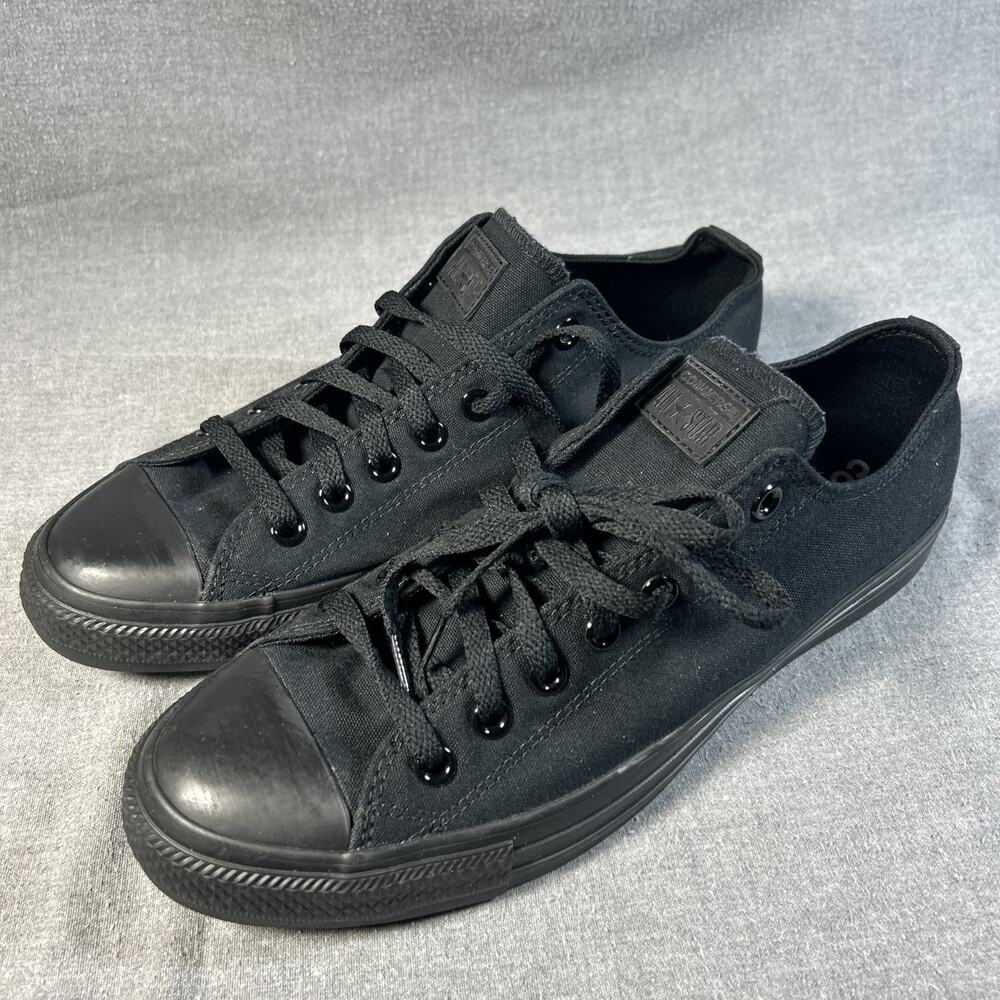 Converse Chuck Taylor All Star Low Black Mono M5039 Men's 10 Women's 12